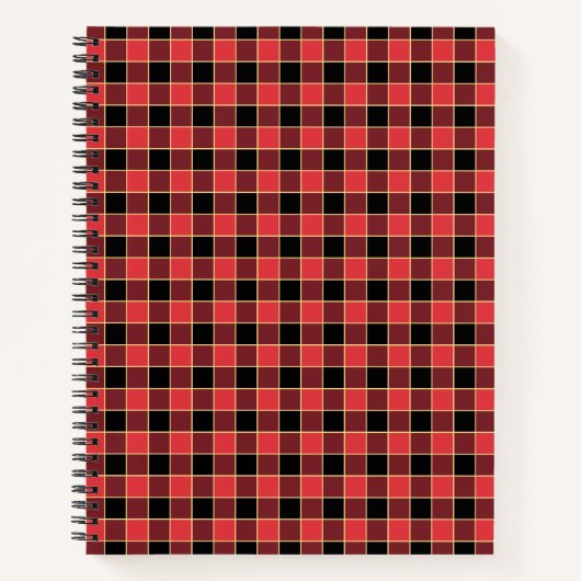 Angepasstes Buffalo-Karo-Muster für benutzerdefini Notizblock (Vorderseite)