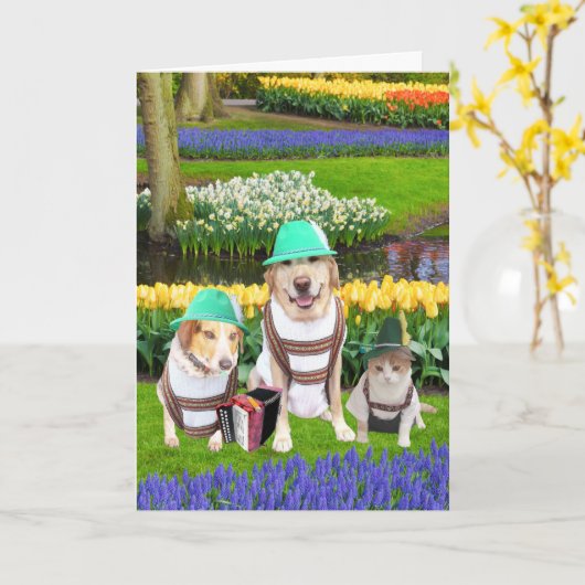 Angepasstes Deutsch Karte (Gelbe Blume)