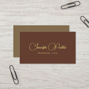 Angepasstes, einfaches Template-Typografie Visitenkarte