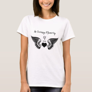 Angepasstes Engelherz und Flügel in liebenden Erin T-Shirt