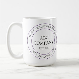 Angepasstes Firmenlogo-Slogan-Mission Kaffeetasse