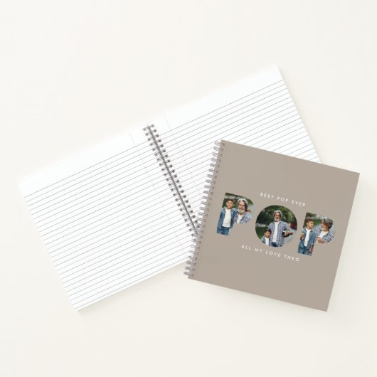 Angepasstes Foto "Best Pop Ever" beige Notizblock (Innenseite)