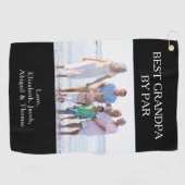 Angepasstes Foto bester Opa nach Par Golfhandtuch (Horizontal)