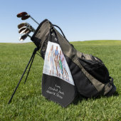 Angepasstes Foto bester Opa nach Par Golfhandtuch (Gras)