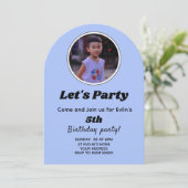 Angepasstes Foto Einladung (Stehend Vorderseite)