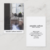 Angepasstes Foto für Architekturdesigner Visitenkarte (Vorne/Hinten)