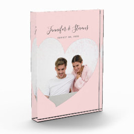 Angepasstes Foto Herzblush Pink Jubiläum