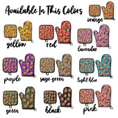 Angepasstes Foto Herzstückchen Grün Ofenhandschuh & Topflappen-Set