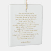 Angepasstes Gebetslied Zitat elegant zweiseitig Keramikornament (Rechts)