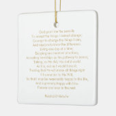 Angepasstes Gebetslied Zitat elegant zweiseitig Keramikornament (Links)