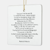 Angepasstes Gebetslied Zitat elegant zweiseitig Keramikornament (Links)