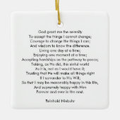Angepasstes Gebetslied Zitat elegant zweiseitig Keramikornament (Vorderseite)