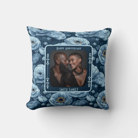 Angepasstes gedankenvolles 10. Jubiläum-Kissen Kissen (Vorderseite)