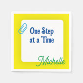 Angepasstes gelbes Papier Serviette (Vorderseite)