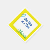 Angepasstes gelbes Papier Serviette (Ecke)