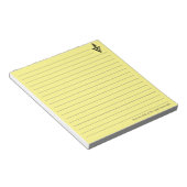 Angepasstes Gelbes Veterinäramt Notizblock (angewinkelt)