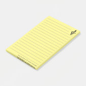 Angepasstes Gelbes Veterinäramt Post-it Klebezettel (angewinkelt)