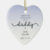 Angepasstes Geschenk des ersten Vaters NeuDaddy Ke Keramik Ornament (Rechts)