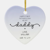 Angepasstes Geschenk des ersten Vaters NeuDaddy Ke Keramik Ornament (Vorne)