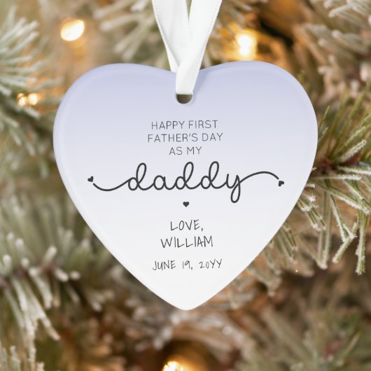 Angepasstes Geschenk des ersten Vaters NeuDaddy Ke Ornament (Baum)