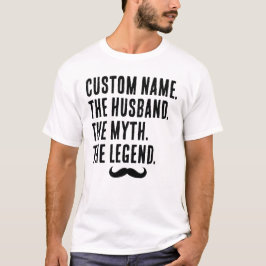 Angepasstes Geschenk mit Namen für Ehemann T-Shirt