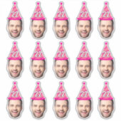 Angepasstes Gesicht 20. 30. 40. 50. 60. 70. Geburt Aufkleber (Vorderseite)