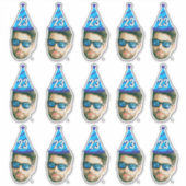 Angepasstes Gesicht 20. 30. 40. 50. 60. 70. Geburt Aufkleber (Vorderseite)