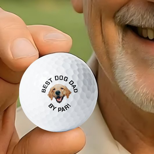 Angepasstes Gesicht Bester Hund Vater von Par New  Golfball