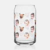 Angepasstes Gesicht, einzigartiges Familiengeschen Dosenglas (Rückseite)