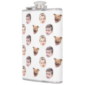 Angepasstes Gesicht, einzigartiges Familiengeschen Flachmann (Links)