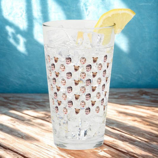 Angepasstes Gesicht, einzigartiges Familiengeschen Glas