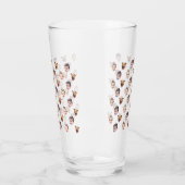 Angepasstes Gesicht, einzigartiges Familiengeschen Glas (Links)