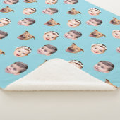 Angepasstes Gesicht, einzigartiges Familiengeschen Sherpadecke (3/4)