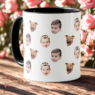 Angepasstes Gesicht, einzigartiges Familiengeschen Tasse