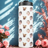 Angepasstes Gesicht, einzigartiges Familiengeschen Thermosbecher