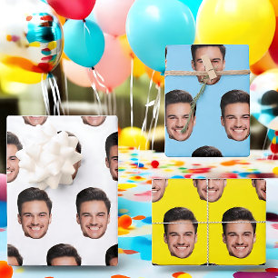 Angepasstes Gesicht Geschenkpapier Set