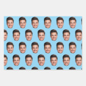 Angepasstes Gesicht Geschenkpapier Set (Vorderseite 2)