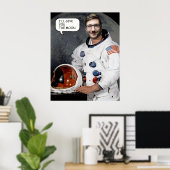 Angepasstes Gesicht in Lochasterplakat Poster (Heimbüro)