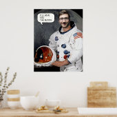 Angepasstes Gesicht in Lochasterplakat Poster (Küche)