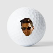 Angepasstes Gesicht New Dad Personalisiert Golfball (Vorderseite)