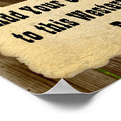 Angepasstes Gewollt Poster-Alt-Foto-Poster Poster (Ecke)