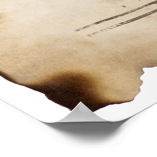 Angepasstes Gewollt Poster auf Archivpapier (Ecke)