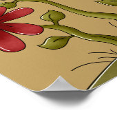 Angepasstes Heart Birthday Poster (Ecke)