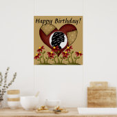 Angepasstes Heart Birthday Poster (Küche)