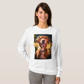 Angepasstes Herz gehört zum Foto für Hunde mit län T-Shirt (Vorne ganz)