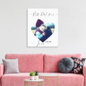 Angepasstes herzförmiges Bild und Text Leinwanddruck (Insitu (Wohnzimmer))