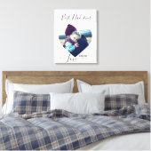 Angepasstes herzförmiges Bild und Text Leinwanddruck (Insitu (Schlafzimmer))