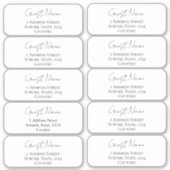 Angepasstes Hochzeitgastadressen-Label Aufkleber (Vorderseite)