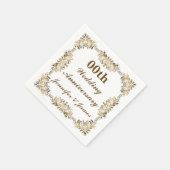 Angepasstes Hochzeitstag Serviette (Ecke)