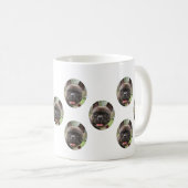 Angepasstes Hundegesicht - Personalisiertes Muster Kaffeetasse (VorderseiteRechts)